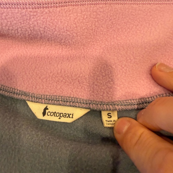 Cotopaxi Women's Amado Fleece Pullover Pink and Grey - Small - Picture 3 of 6
